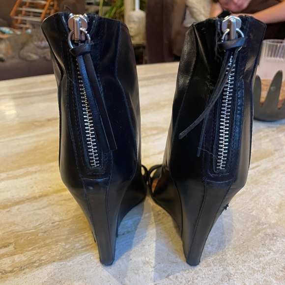 IRO Heeled Leather Ankle Boot Sandal - Picture 7 of 10